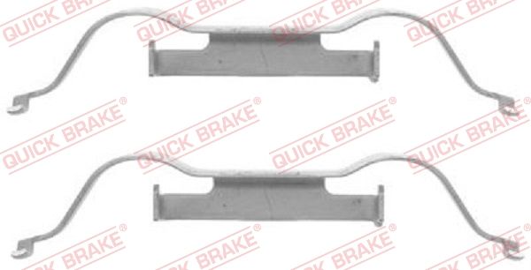 QUICK BRAKE 109-1288 - Zubehörsatz, Scheibenbremsbelag