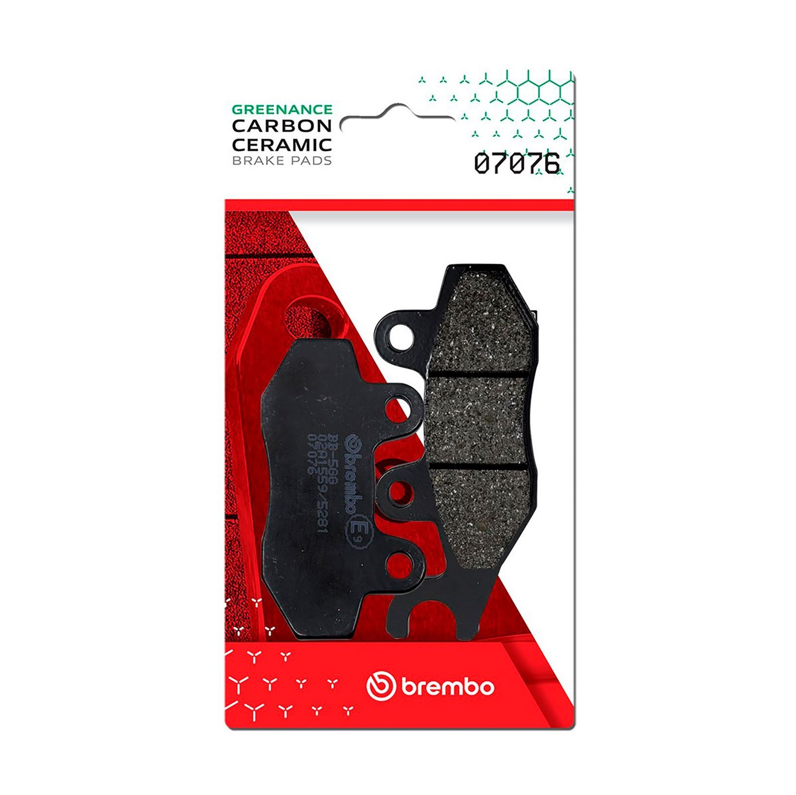 BREMBO 07076 - Bremsbelagsatz, Scheibenbremse