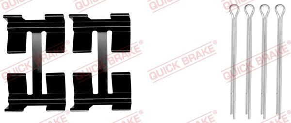 QUICK BRAKE 109-0972 - Zubehörsatz, Scheibenbremsbelag