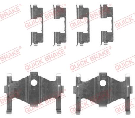 QUICK BRAKE 109-1710 - Zubehörsatz, Scheibenbremsbelag