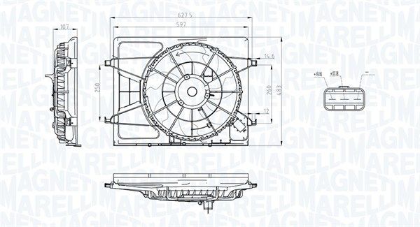 MAGNETI MARELLI 069422796010 - Lüfter, Motorkühlung