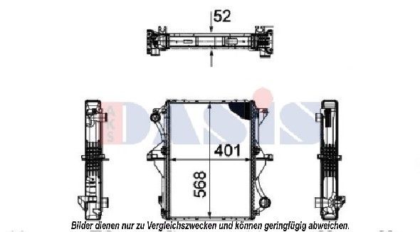 AKS DASIS 070155N - Kühler, Motorkühlung