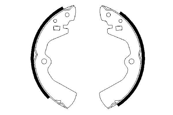 BOSCH 0 986 487 300 - Bremsbackensatz