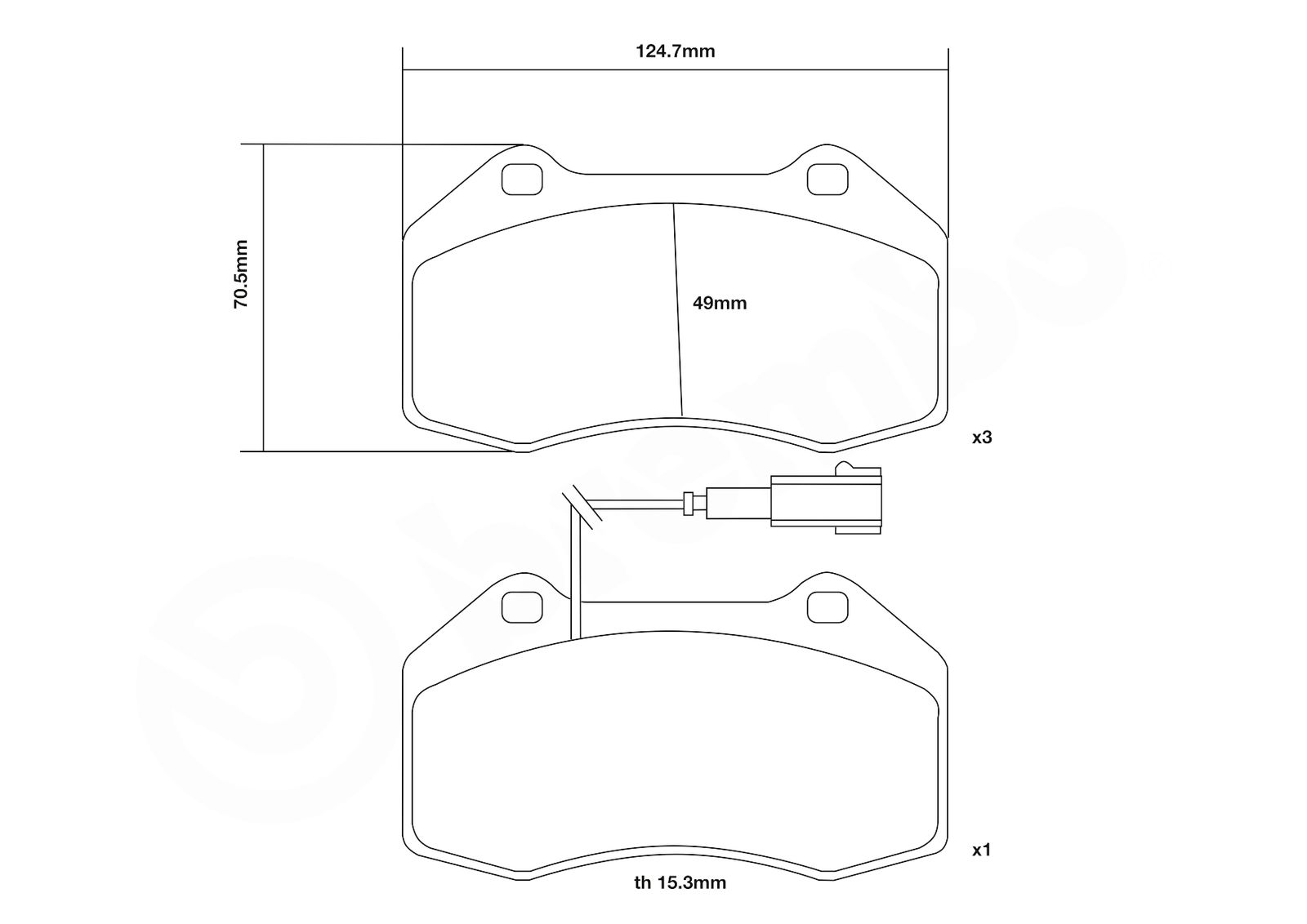 BREMBO 07.B314.21 - Hochleistungs-Bremsbelagsatz