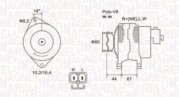 MAGNETI MARELLI 063731526010 - Generator