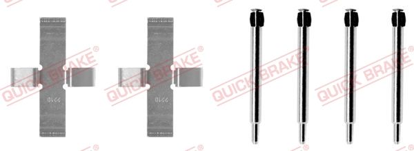 QUICK BRAKE 109-0903 - Zubehörsatz, Scheibenbremsbelag