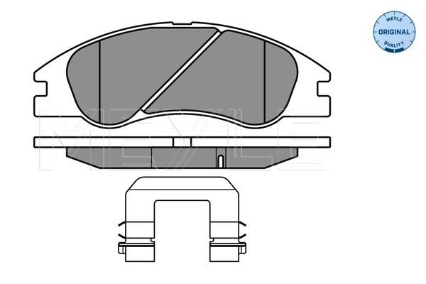 MEYLE 025 242 1817/W - Bremsbelagsatz, Scheibenbremse