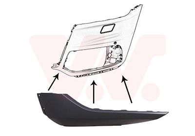 VAN WEZEL 0402501 - Spoiler