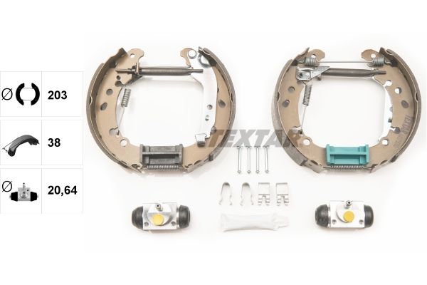 TEXTAR 84075000 - Bremsbackensatz