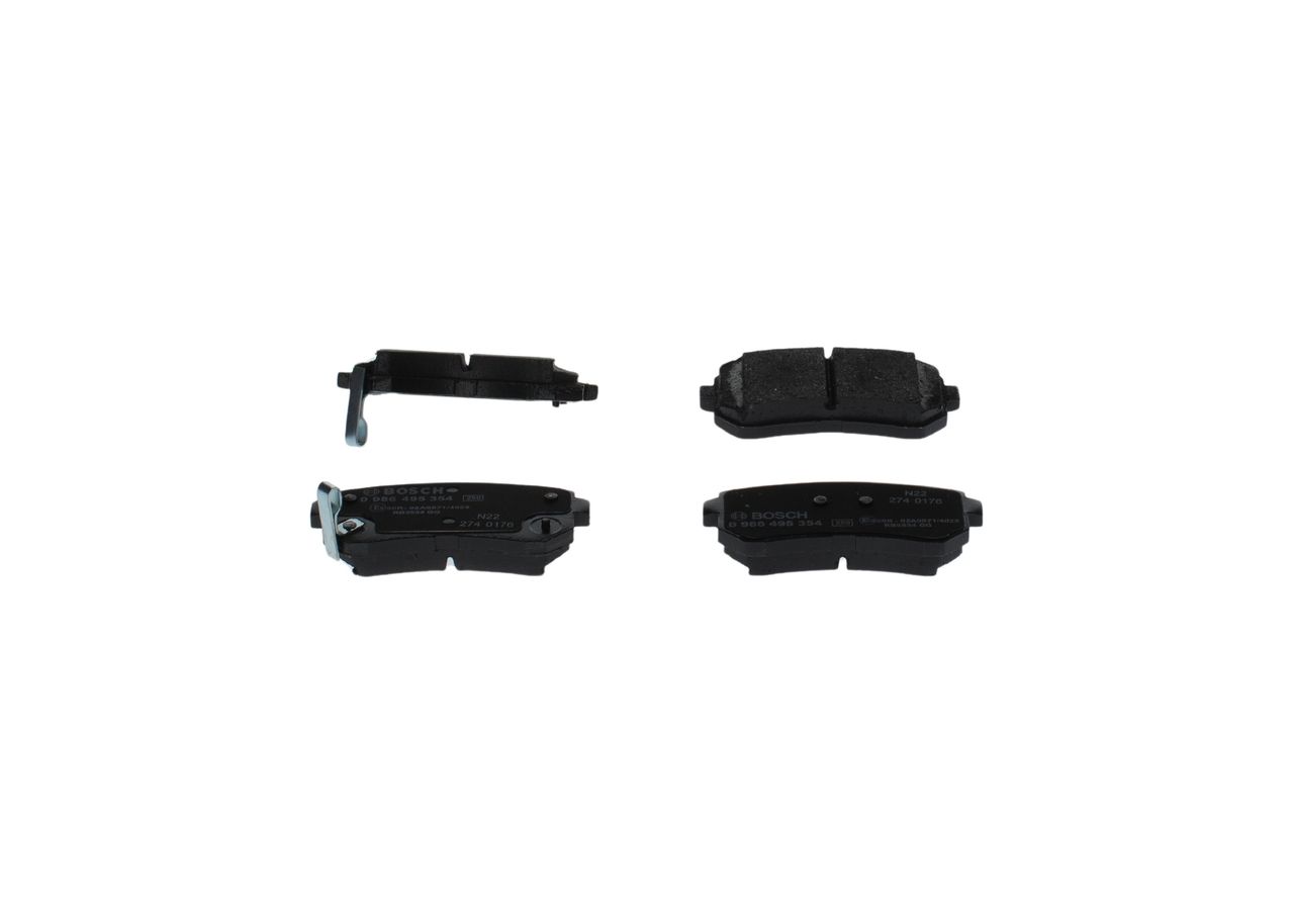 BOSCH 0 986 495 354 - Bremsbelagsatz, Scheibenbremse
