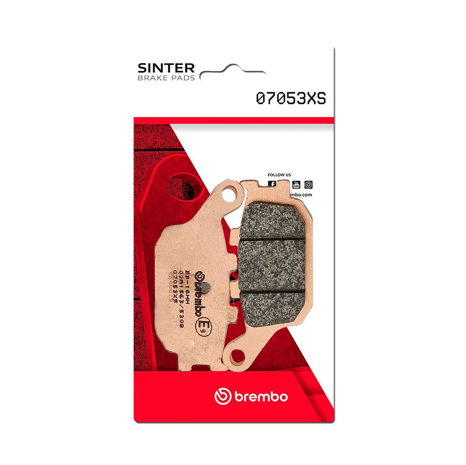 BREMBO 07053XS - Bremsbelagsatz, Scheibenbremse
