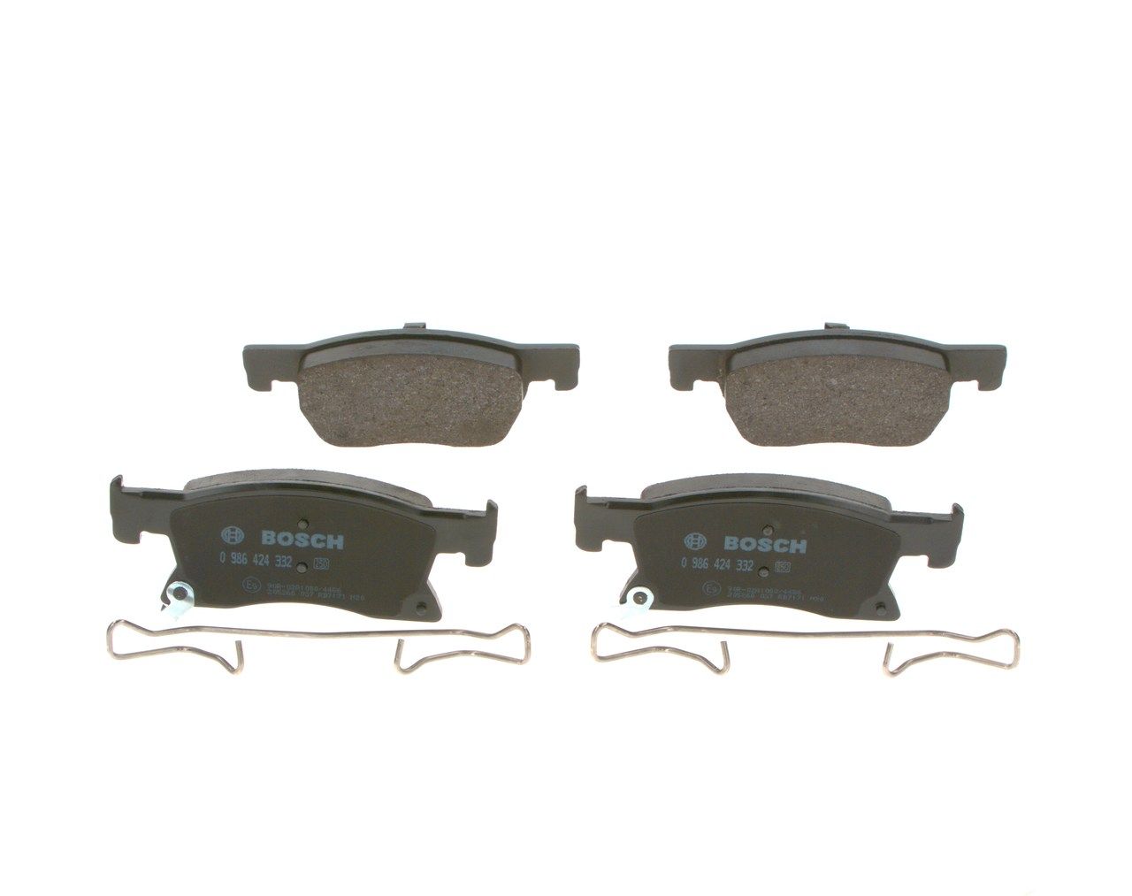 BOSCH 0 986 424 332 - Bremsbelagsatz, Scheibenbremse