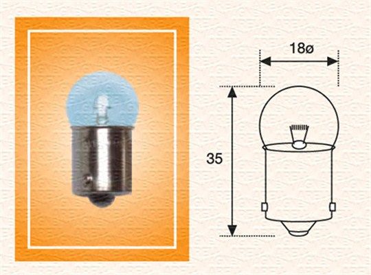MAGNETI MARELLI 004009100000 - Glühlampe, Kennzeichenleuchte