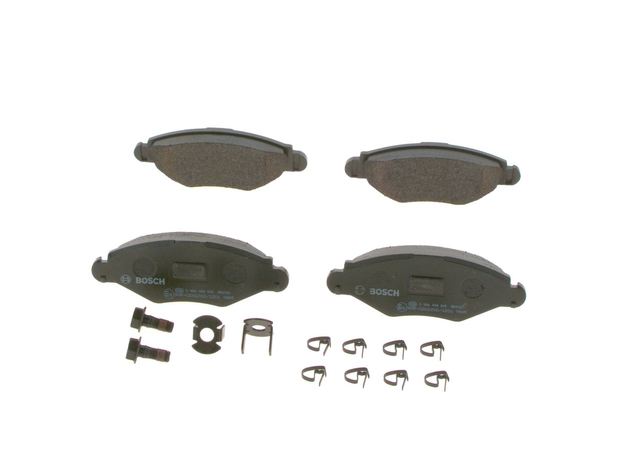 BOSCH 0 986 494 039 - Bremsbelagsatz, Scheibenbremse