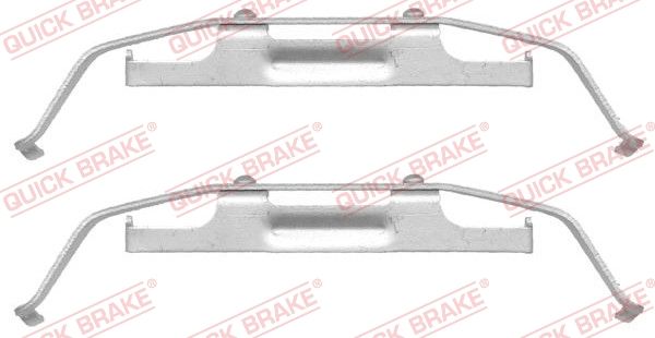 QUICK BRAKE 109-1642 - Zubehörsatz, Scheibenbremsbelag