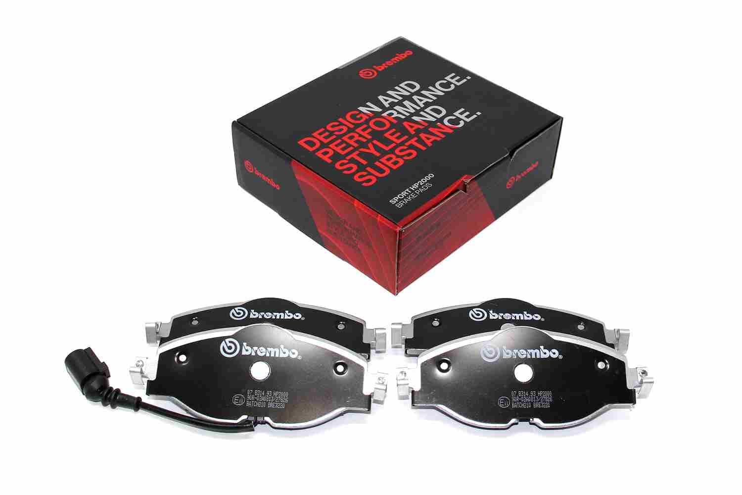 BREMBO 07.B314.93 - Hochleistungs-Bremsbelagsatz