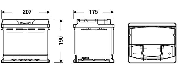 EXIDE EA530 - Starterbatterie