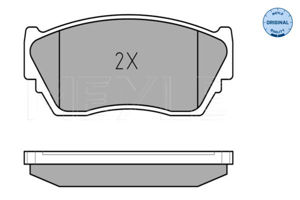 MEYLE 025 216 5716/W - Bremsbelagsatz, Scheibenbremse