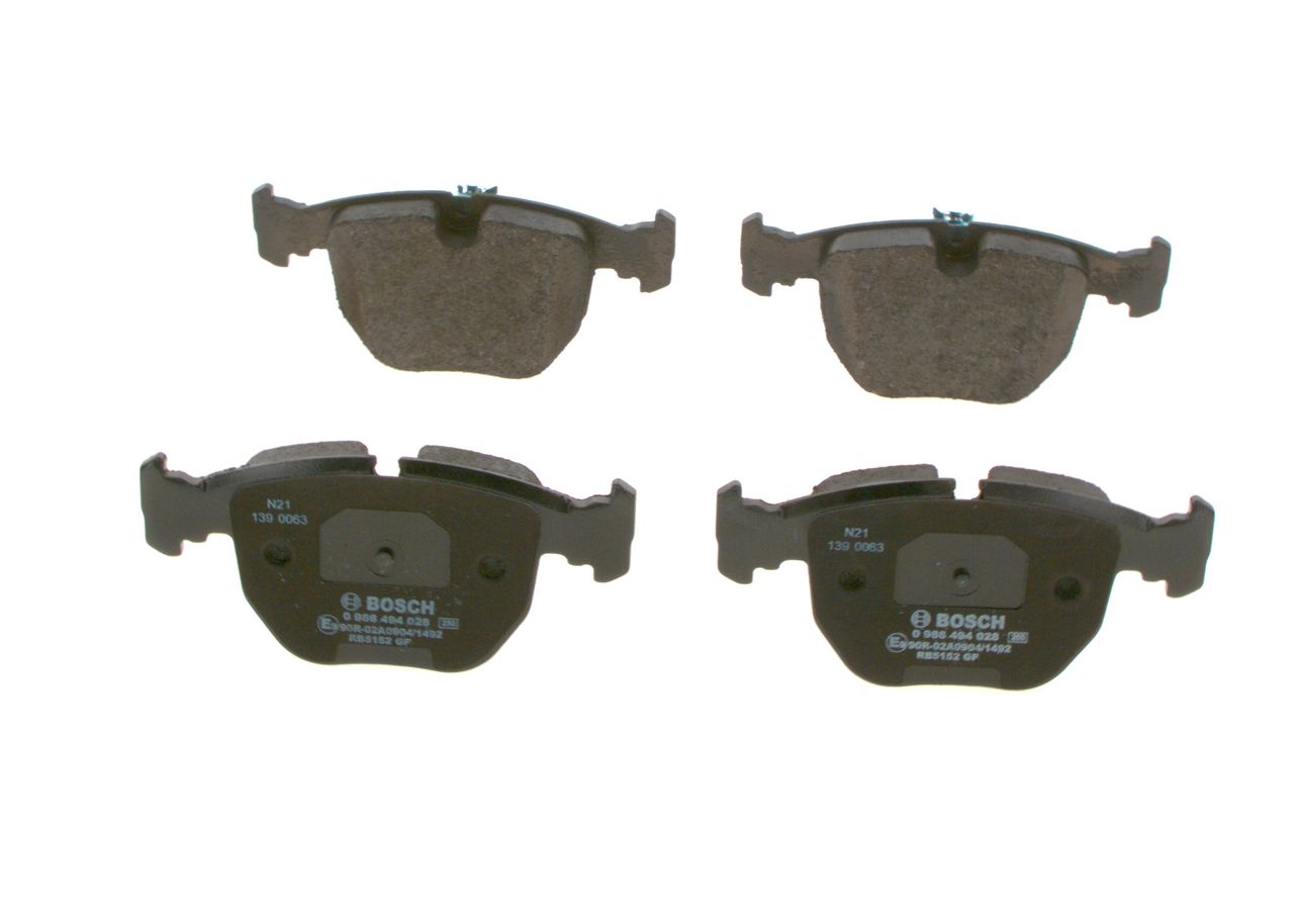 BOSCH 0 986 494 028 - Bremsbelagsatz, Scheibenbremse