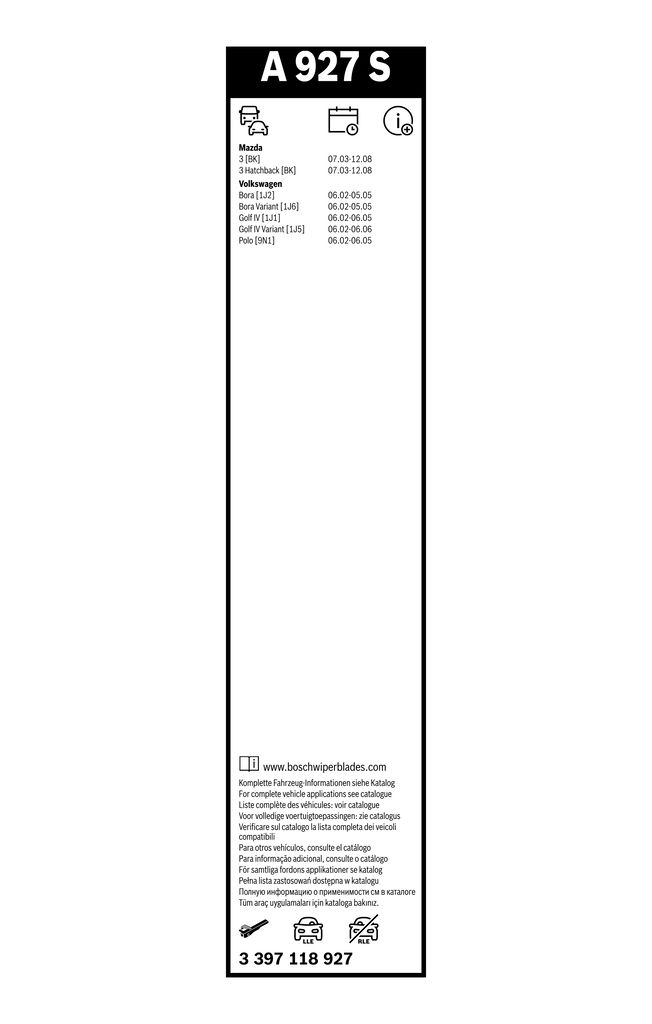 BOSCH 3 397 118 927 - Wischblatt
