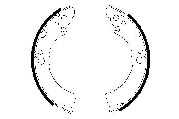 BOSCH 0 986 487 206 - Bremsbackensatz
