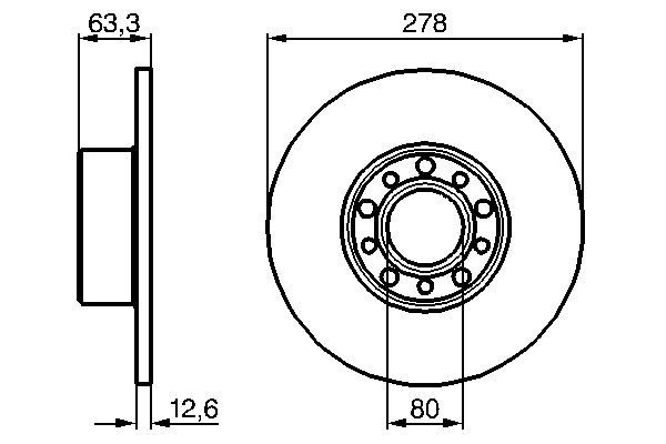 BOSCH 0 986 478 058 - Bremsscheibe