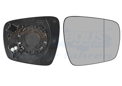 VAN WEZEL 4424838 - Spiegelglas, Außenspiegel