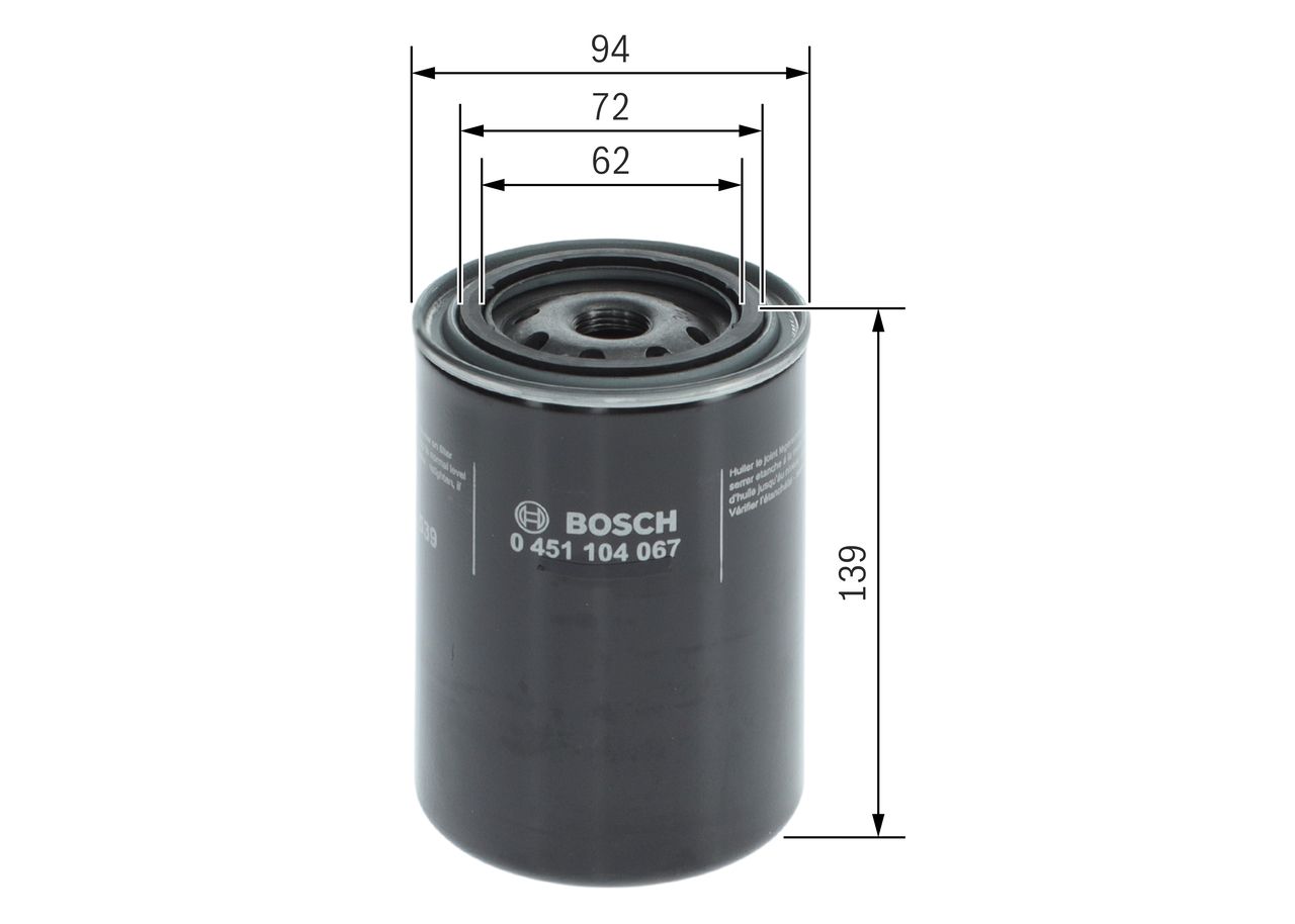 BOSCH 0 451 104 067 - Ölfilter