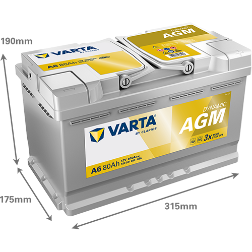 VARTA 580901080K262 - Starterbatterie
