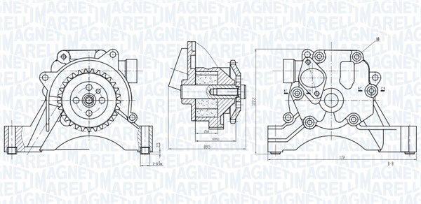 MAGNETI MARELLI 351516000034 - Ölpumpe