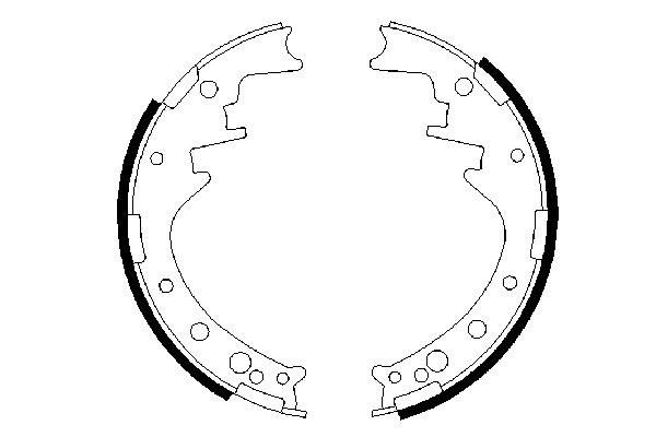 BOSCH 0 986 487 292 - Bremsbackensatz