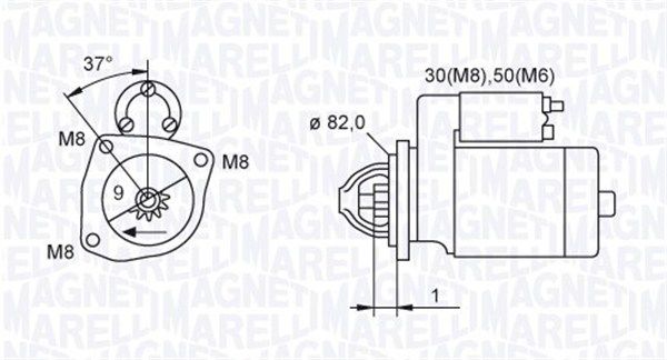 MAGNETI MARELLI 063721389010 - Starter