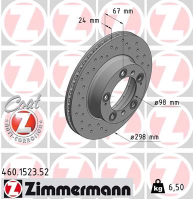 ZIMMERMANN 460.1523.52 - Bremsscheibe