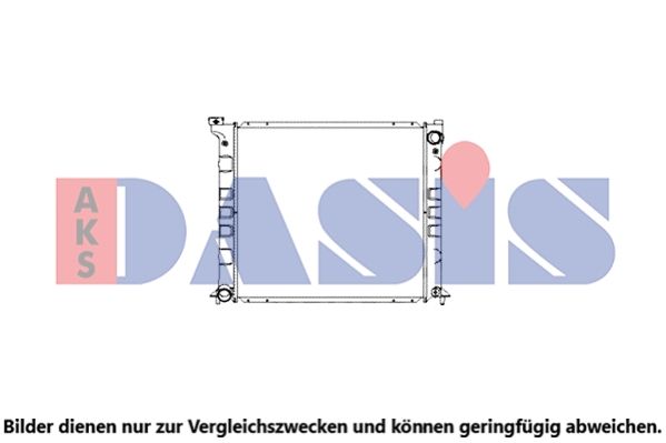 AKS DASIS 070196N - Kühler, Motorkühlung