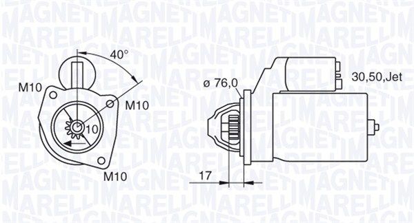 MAGNETI MARELLI 063280005010 - Starter