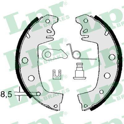 LPR 02971 - Bremsbackensatz