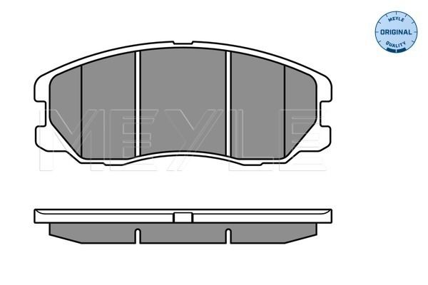 MEYLE 025 245 1016/W - Bremsbelagsatz, Scheibenbremse
