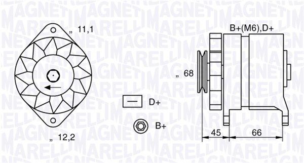 MAGNETI MARELLI 063321112010 - Generator