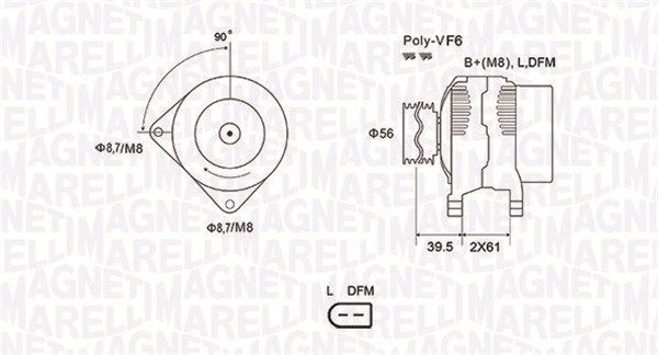 MAGNETI MARELLI 063731912010 - Generator