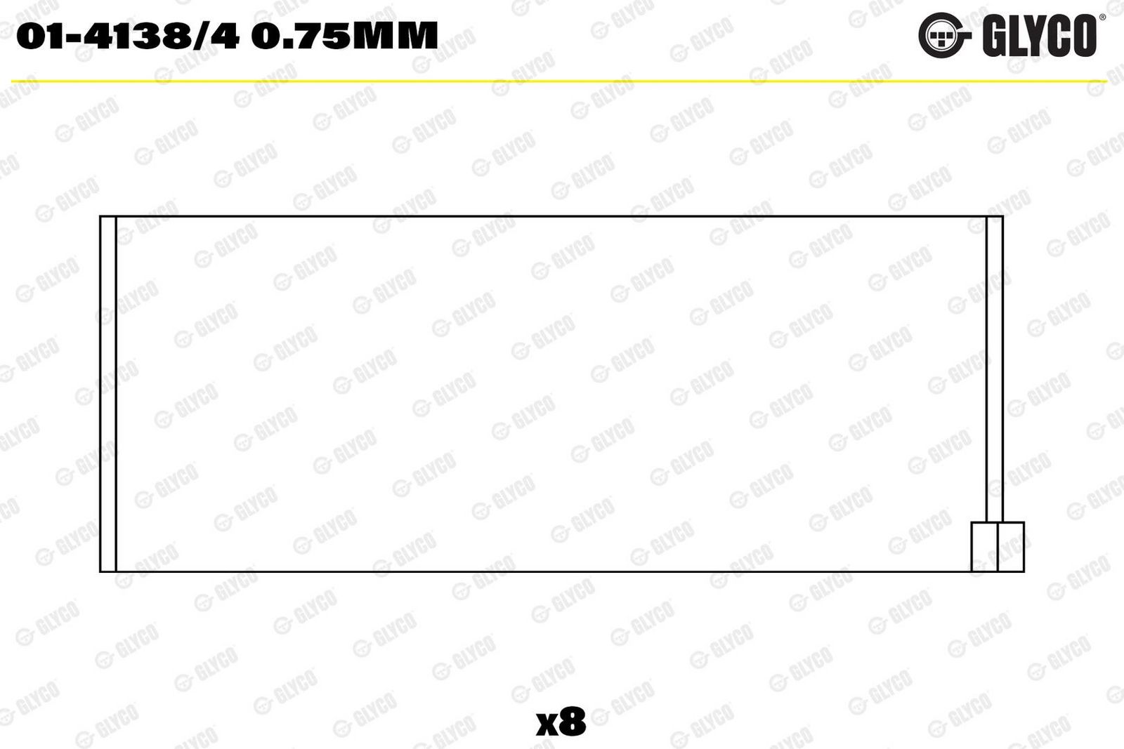 GLYCO 01-4138/4 0.75mm - Pleuellagerschale