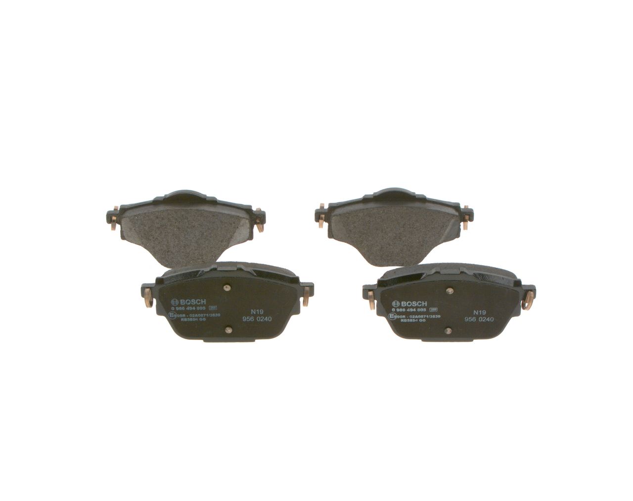 BOSCH 0 986 494 805 - Bremsbelagsatz, Scheibenbremse