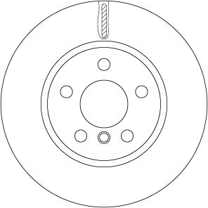 TRW DF6757 - Bremsscheibe