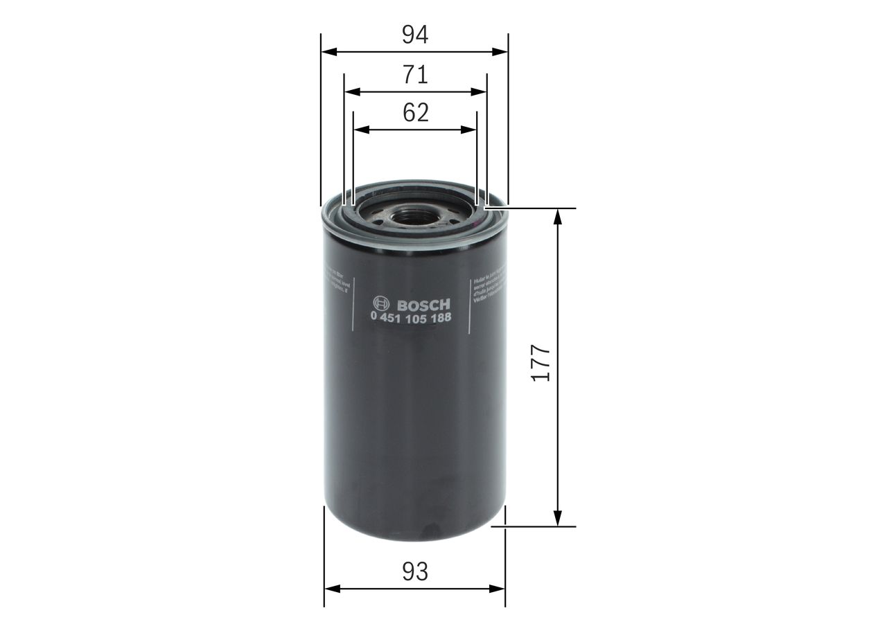 BOSCH 0 451 105 188 - Ölfilter