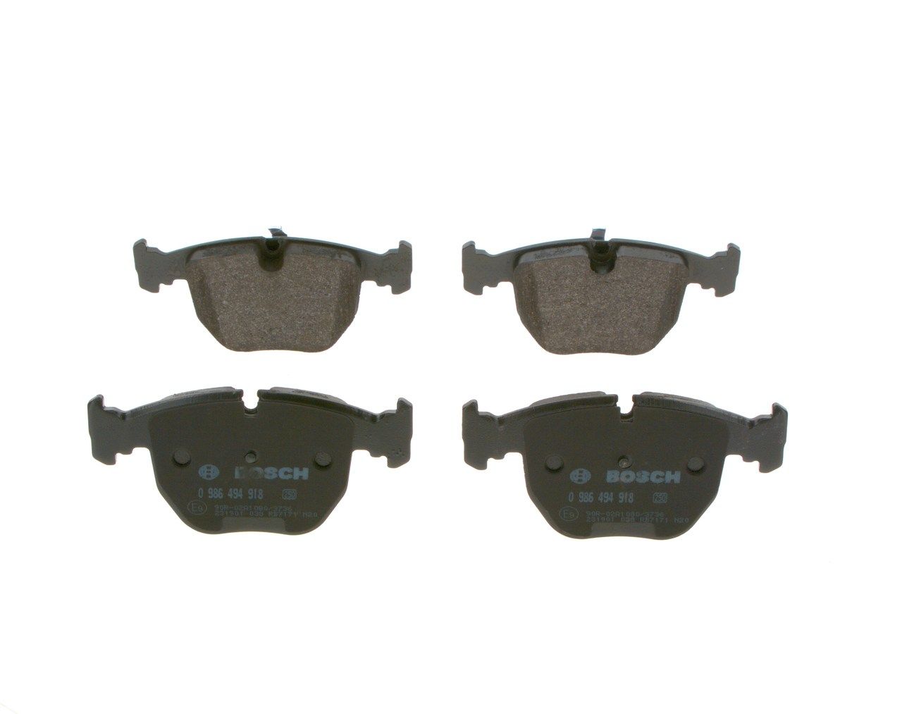 BOSCH 0 986 494 918 - Bremsbelagsatz, Scheibenbremse