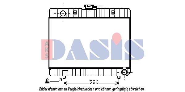 AKS DASIS 120270N - Kühler, Motorkühlung