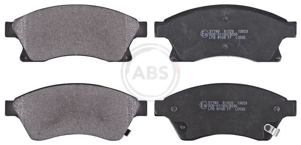 A.B.S. 37789 - Bremsbelagsatz, Scheibenbremse