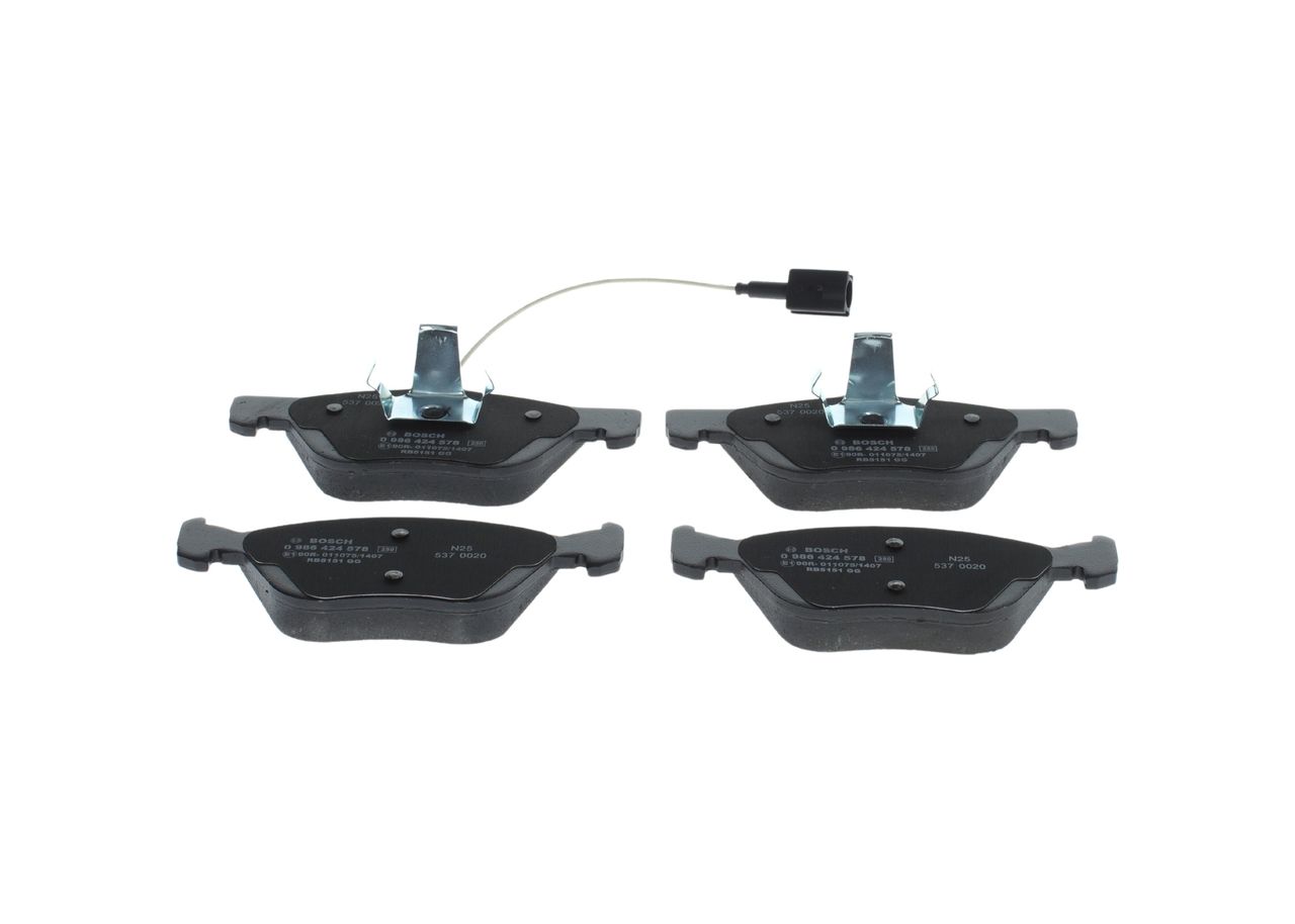 BOSCH 0 986 424 578 - Bremsbelagsatz, Scheibenbremse