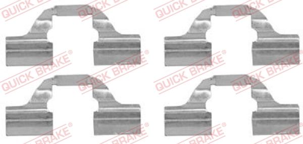 QUICK BRAKE 109-1684 - Zubehörsatz, Scheibenbremsbelag