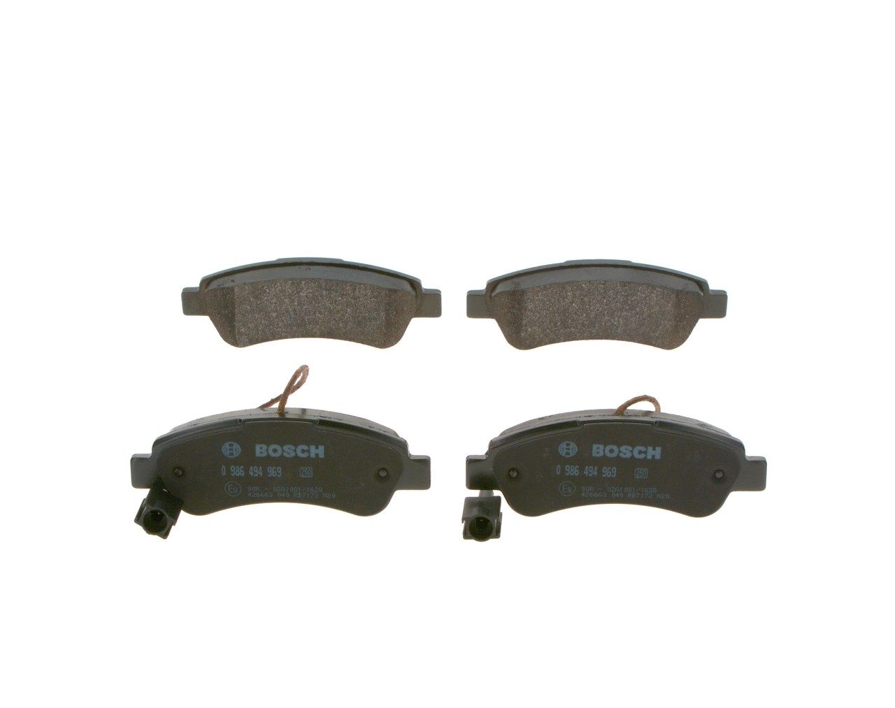 BOSCH 0 986 494 969 - Bremsbelagsatz, Scheibenbremse