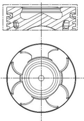 MAHLE 011 PI 00100 000 - Kolben